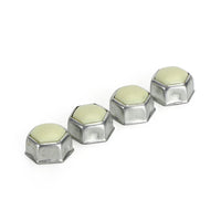 Set Of 4 Steering Lock Stop Bolt Caps With Nuts Suitable For Nissan Navara D22 4WD