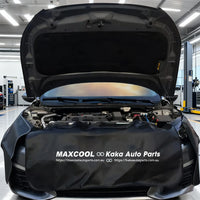 3x PU Leather Magnetic Fender Cover for All Car Models Scratch Protection Mat