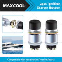{{ 2PCS 12V Car Switch Push Button Ignition Track Engine Start Starter Heavy Duty }} - Buy Car Parts Online at {{ Kaka Auto Parts }}.