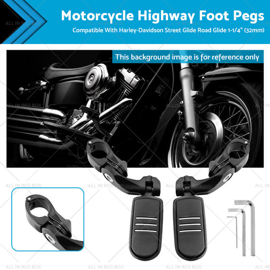 {{ Motorcycle Highway Foot Pegs Suitable For Harley Street Glide Road Glide 1-1 4inch }} - Buy Car Parts Online at {{ Kaka Auto Parts }}.