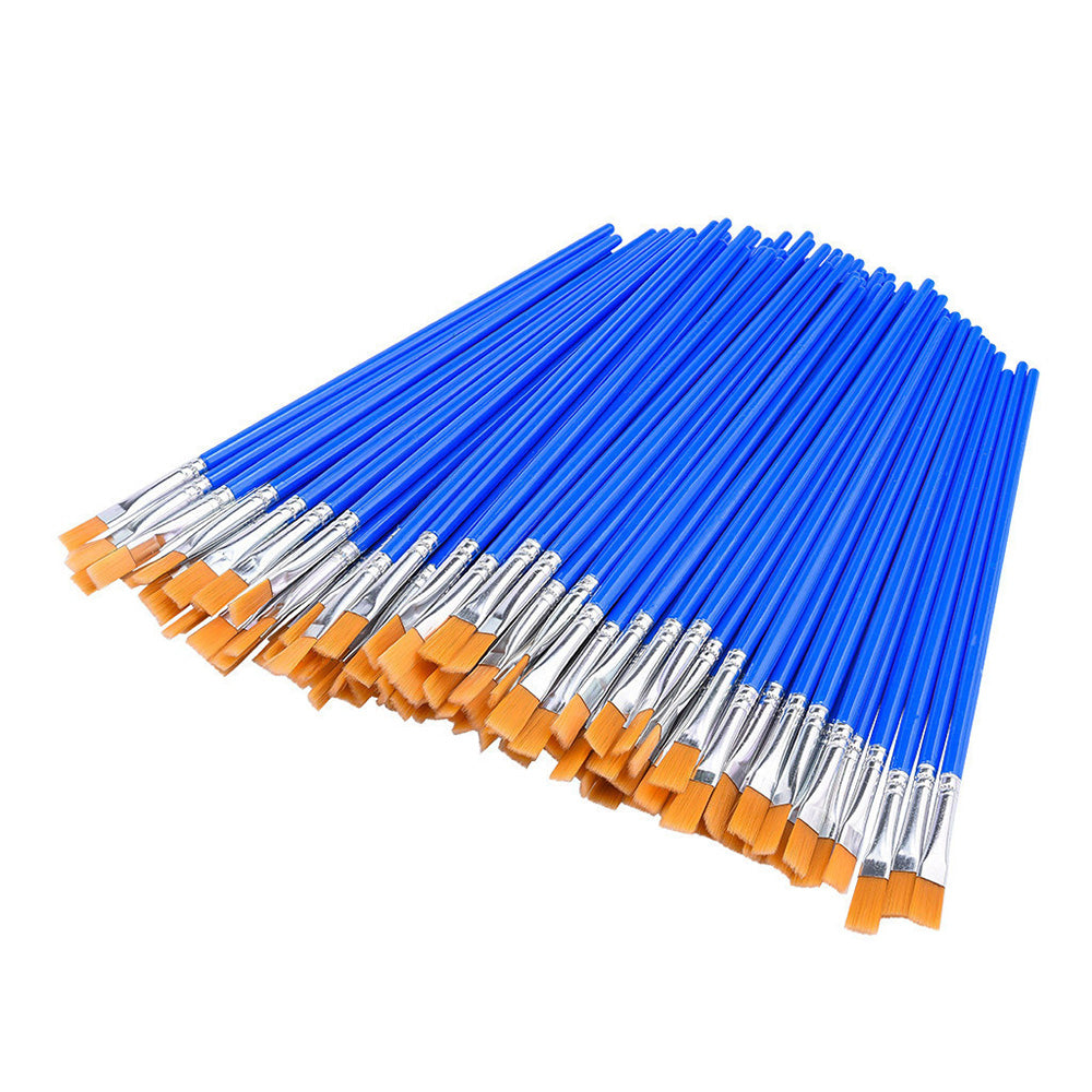 Flat Paint Brushes Set 50-200x Suitable For Detail Painting Craft Art and Gift Applications