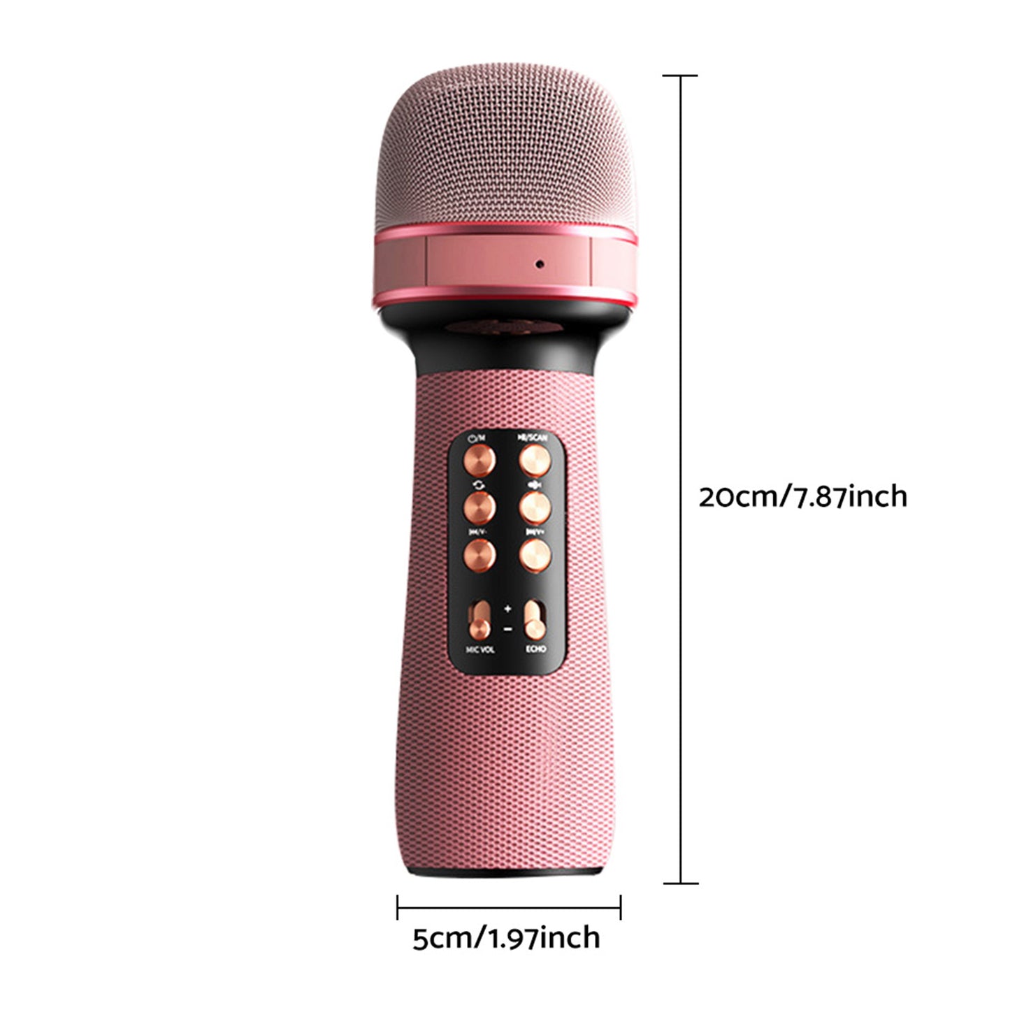 Wireless Bluetooth Portable Karaoke Microphone Speaker Rechargeable Handheld Mic With USB Speaker for Home Party Singing