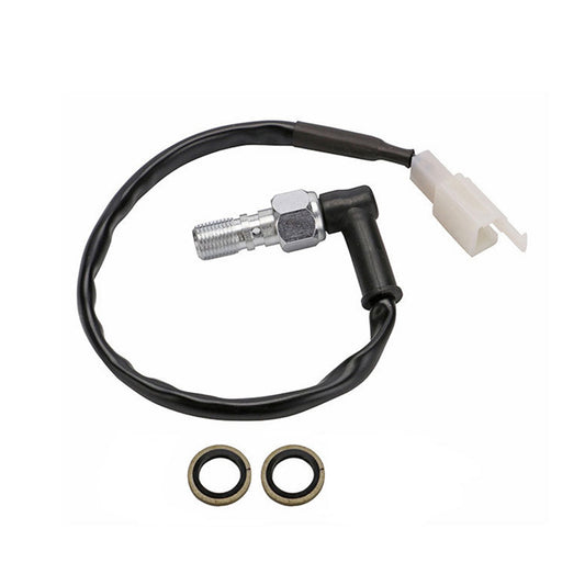 Universal Motorcycle Hydraulic Pressure Brake Light Switch M10x1.25 Banjo Bolt Suitable For All Motorcycles