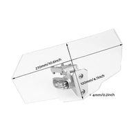 Motorcycle Windshield Extension Clip-On Windscreen Wind Deflector Spoiler