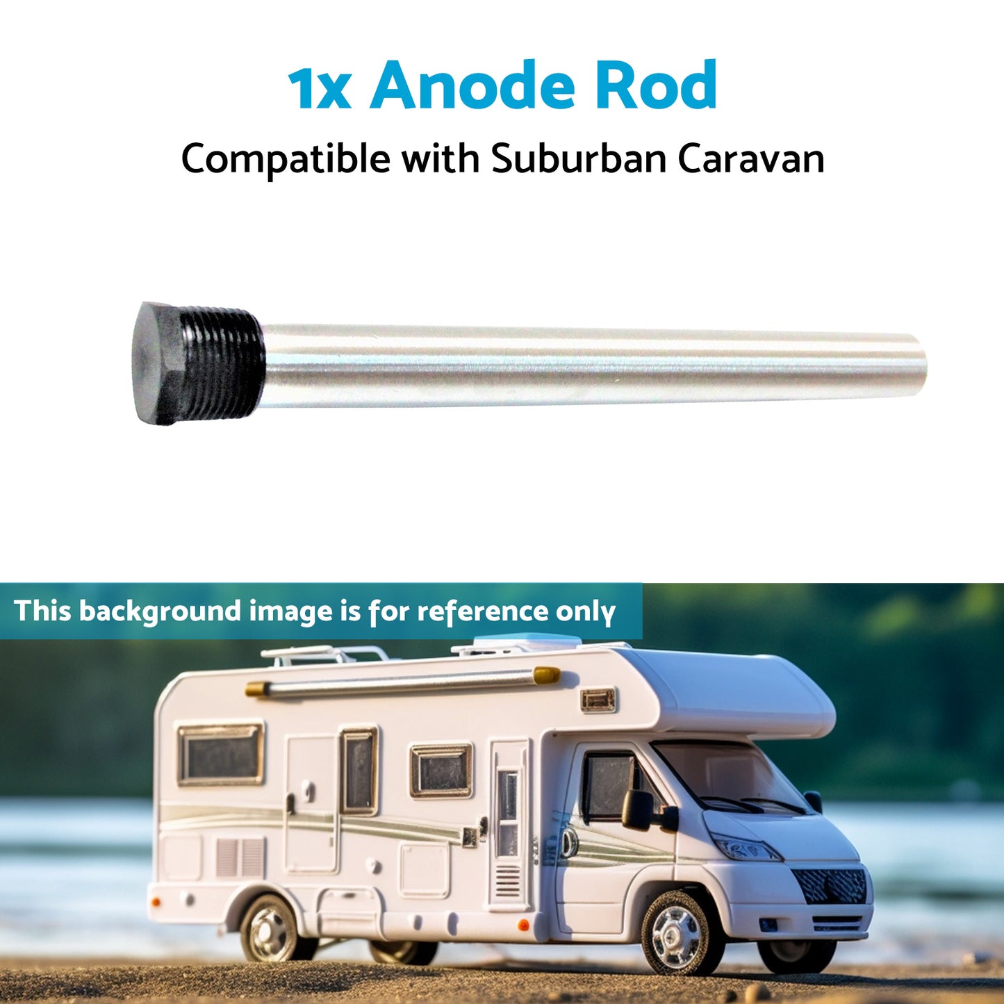 {{ 1x Anode Rod Suitable for Suburban Caravan Hot Water Service Anode SW6DA }} - Buy Car Parts Online at {{ Kaka Auto Parts }}.