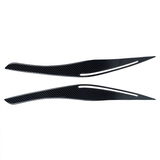 Carbon Fiber Headlight Eyebrow/Eyelids Cover Trim Suitable For BMW E90/E91 328i & 335i