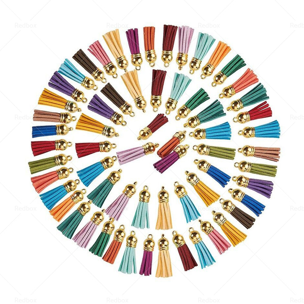 {{ 250PCS Keychain Ring Tassels Bulk Colored Leather Tassel Pendants Jewelry DIY }} - Buy Car Parts Online at {{ Kaka Auto Parts }}.