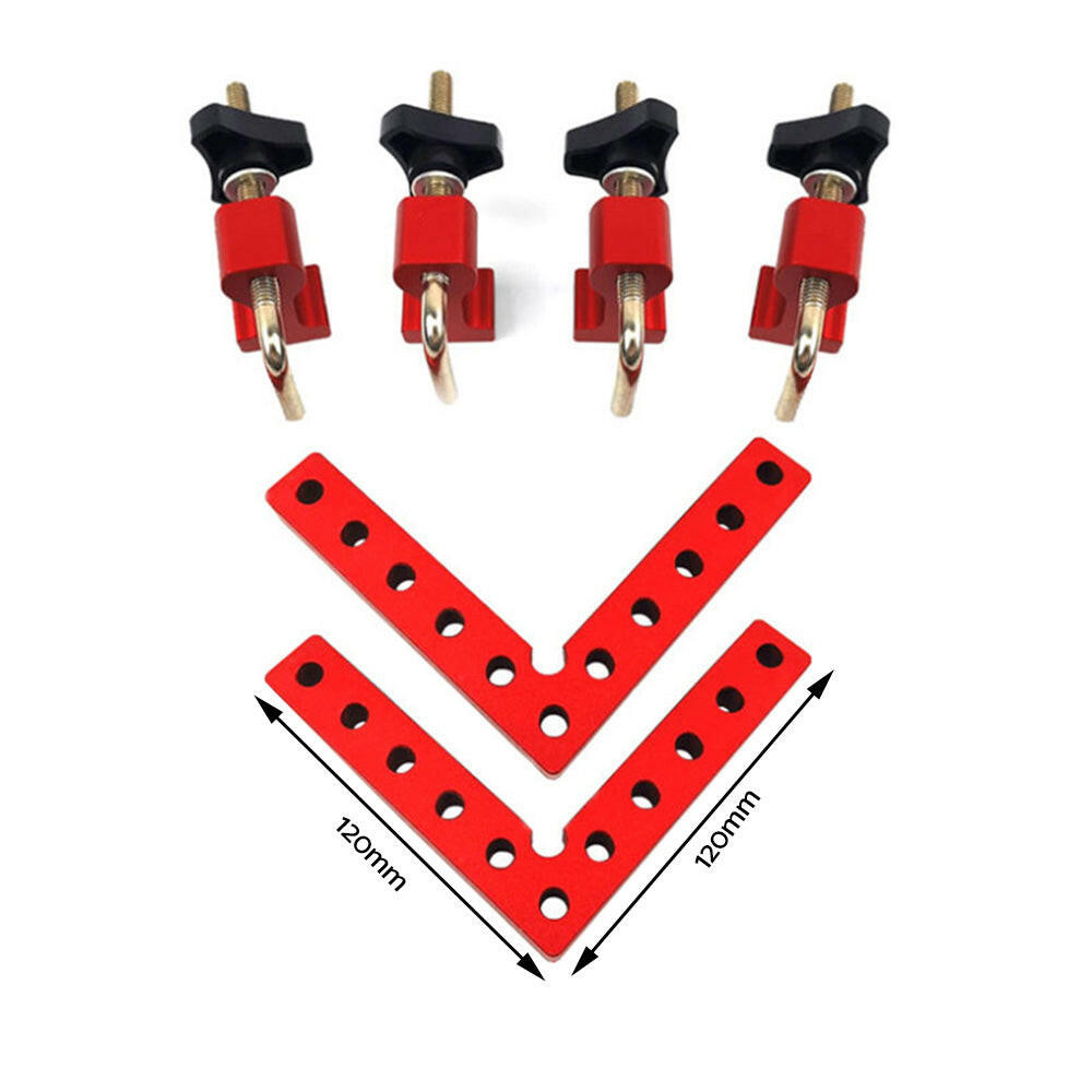 90 Degree Positioning Squares Right Angle Clamp Set Suitable For Woodworking Carpenter Clamping