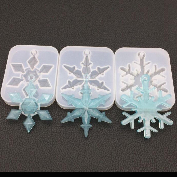 {{ Snowflake Silicone Pendant Mold Making Jewelry Resin Necklace Mould Craft DIY 3D }} - Buy Car Parts Online at {{ Kaka Auto Parts }}.