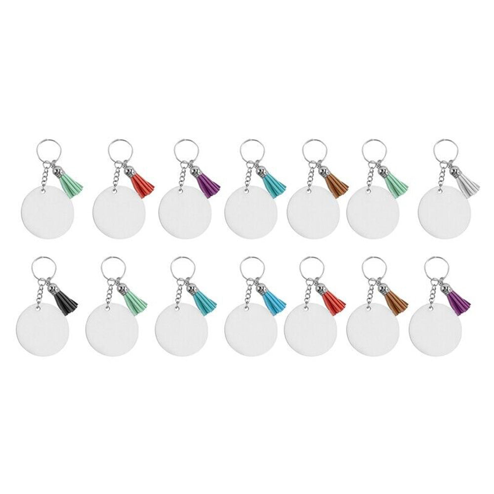 Bulk Keychain Ornament Set 150PCS Sublimation Blank Keychains Suitable For Crafts & Jewelry