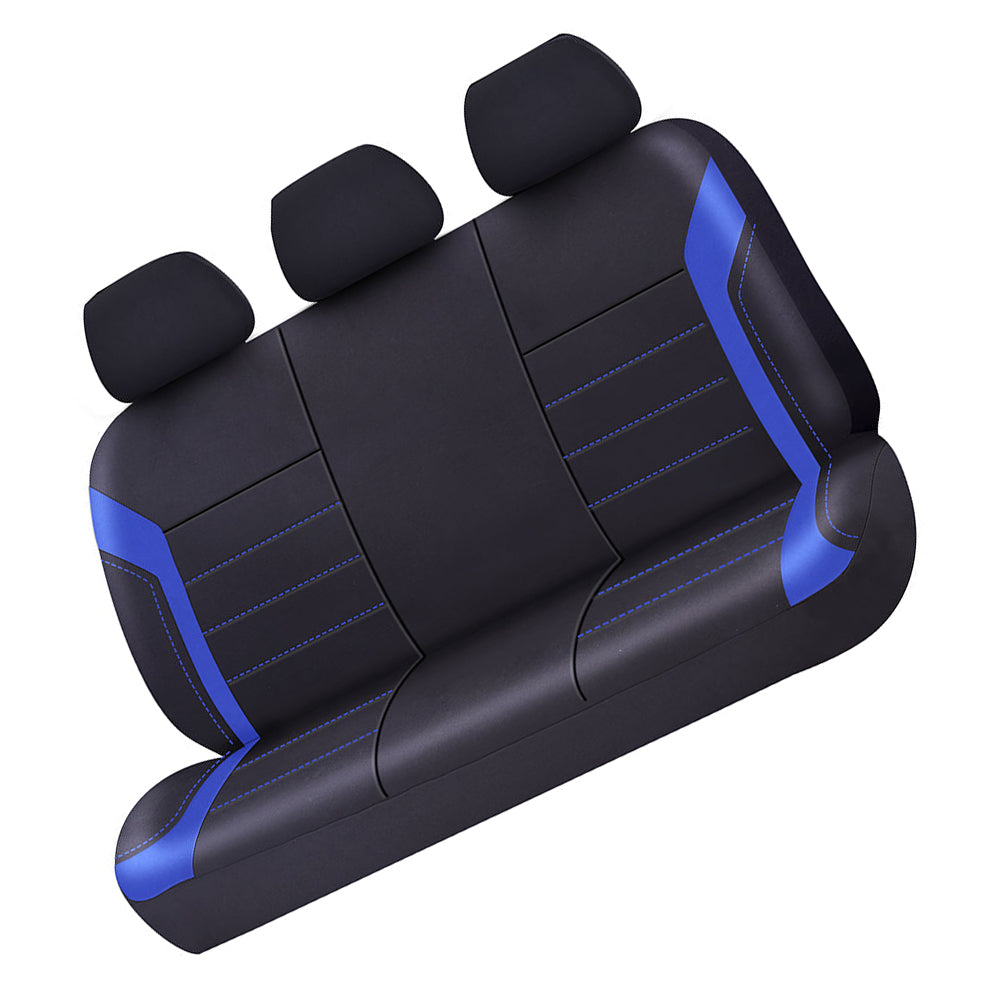{{ Universal Rear Seat Covers 06/08H Neoprene Black Blue Suitable for Cars & Utes }} - Buy Car Parts Online at {{ Kaka Auto Parts }}.