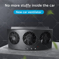 {{ Car Exhaust Window Fan Cooler Air Vent Cooling Fans Ventilator 3Heads Adjustable }} - Buy Car Parts Online at {{ Kaka Auto Parts }}.