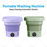 {{ 8L Foldable Washing Machine Portable 3 Modes Deep Cleaning Automatic Washer 240V }} - Buy Car Parts Online at {{ Kaka Auto Parts }}.