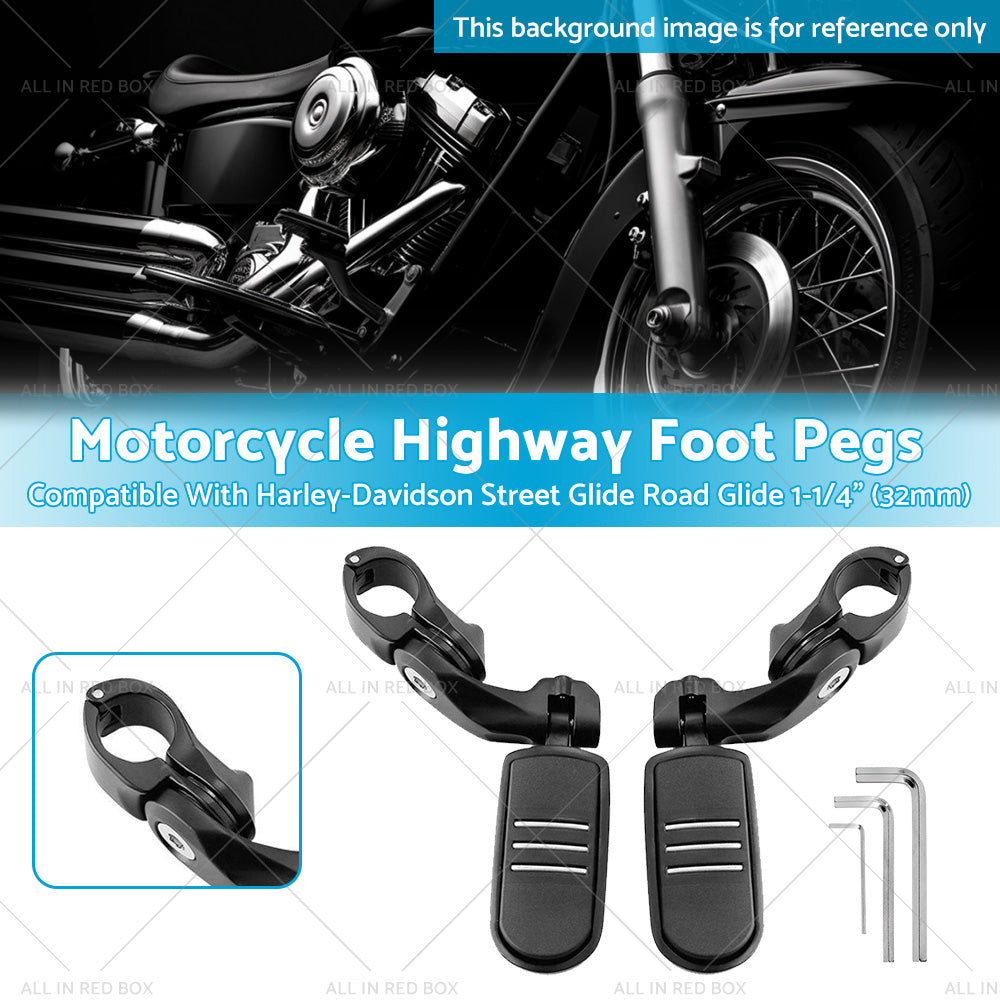 {{ Motorcycle Highway Foot Pegs Suitable For Harley Street Glide Road Glide 1-1 4inch }} - Buy Car Parts Online at {{ Kaka Auto Parts }}.