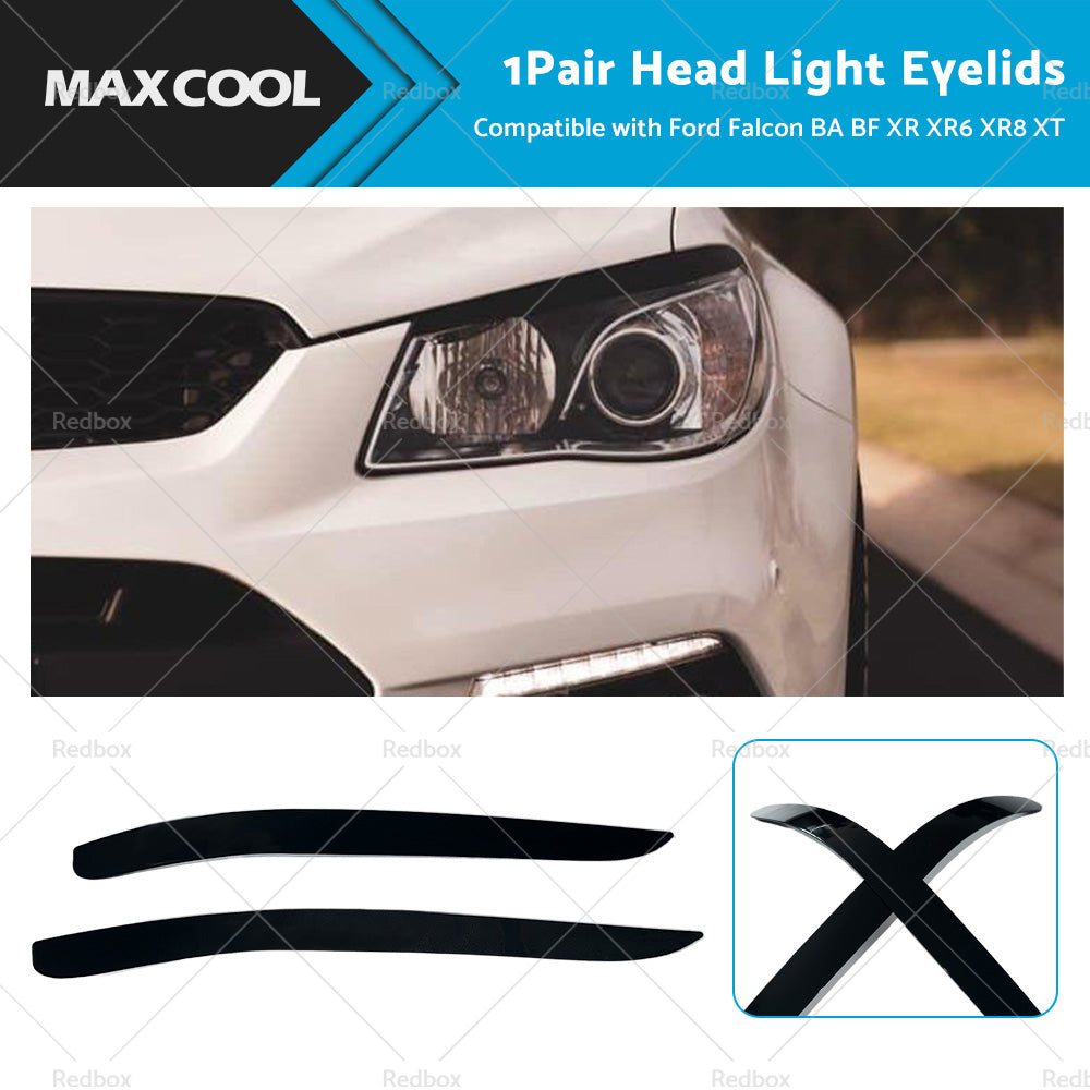 {{ Head Light Eyelid Eyebrow Lid Black Suitable For Ford Falcon BA BF XR XR6 XR8 XT }} - Buy Car Parts Online at {{ Kaka Auto Parts }}.