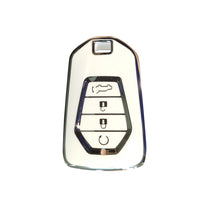 TPU 4-Button Car Remote Key Fob Cover Suitable For Isuzu D-MAX / MU-X MUX White