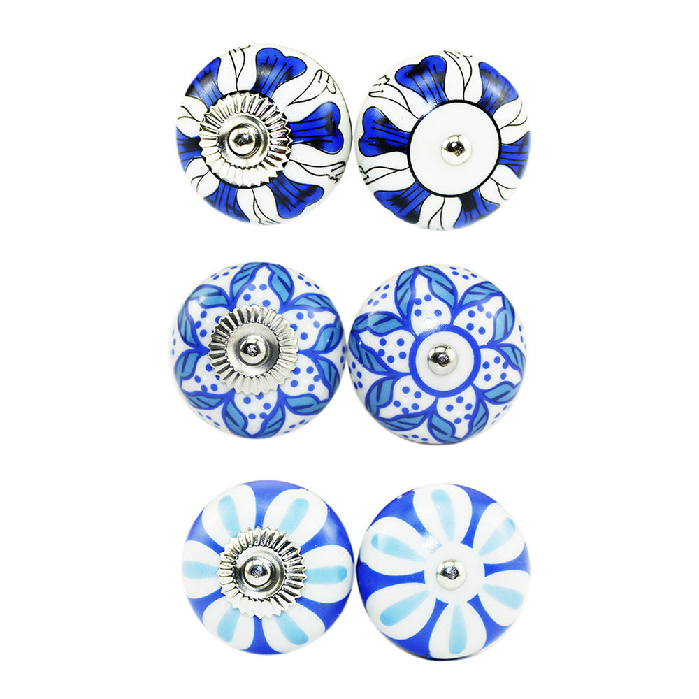 {{ 6 Pcs Cupboard Door Knobs Handles Drawer Pull Vintage Ceramic Knob Shabby Chic }} - Buy Car Parts Online at {{ Kaka Auto Parts }}.