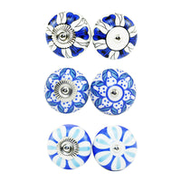 {{ 6 Pcs Cupboard Door Knobs Handles Drawer Pull Vintage Ceramic Knob Shabby Chic }} - Buy Car Parts Online at {{ Kaka Auto Parts }}.