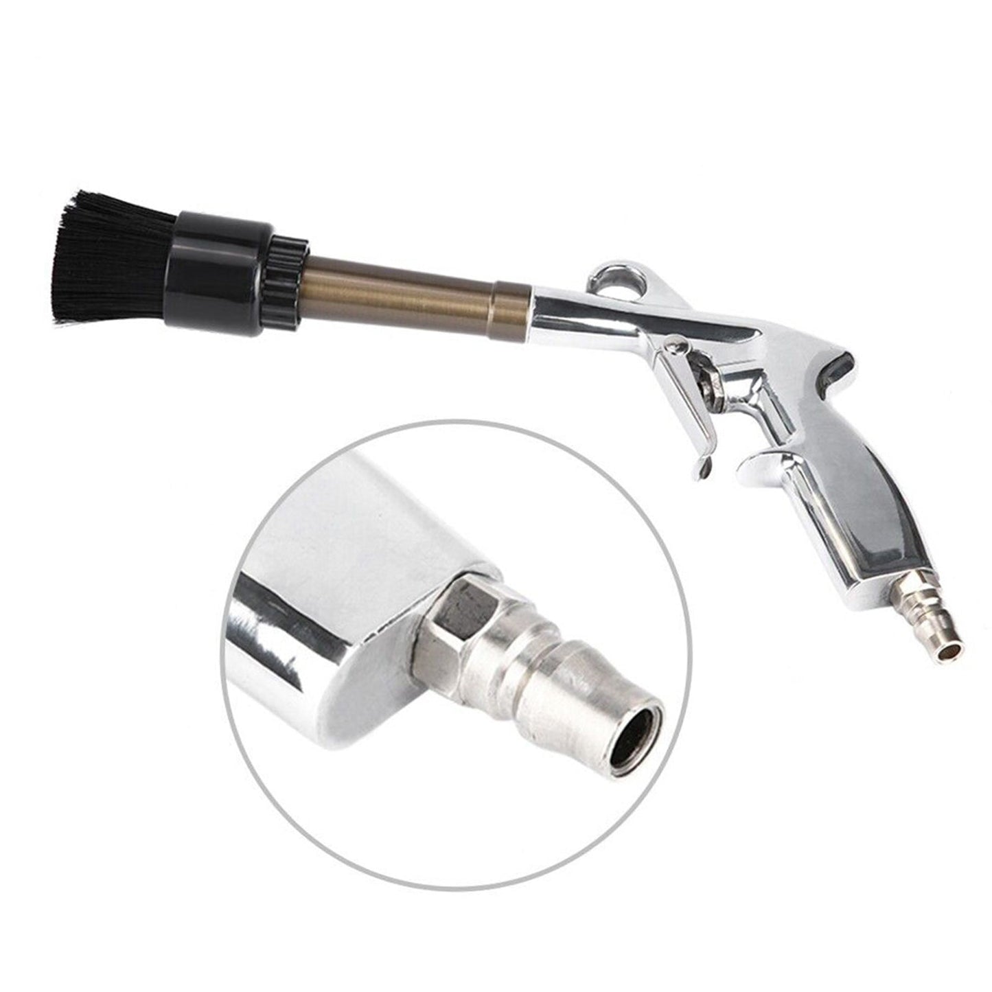 Car Cleaning Gun Aluminum Alloy Ergonomic Handle Rust-Proof Durable 0.8 MPa