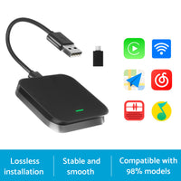 Bluetooth USB Wireless Receiver Black Suitable for Apple CarPlay Adapter