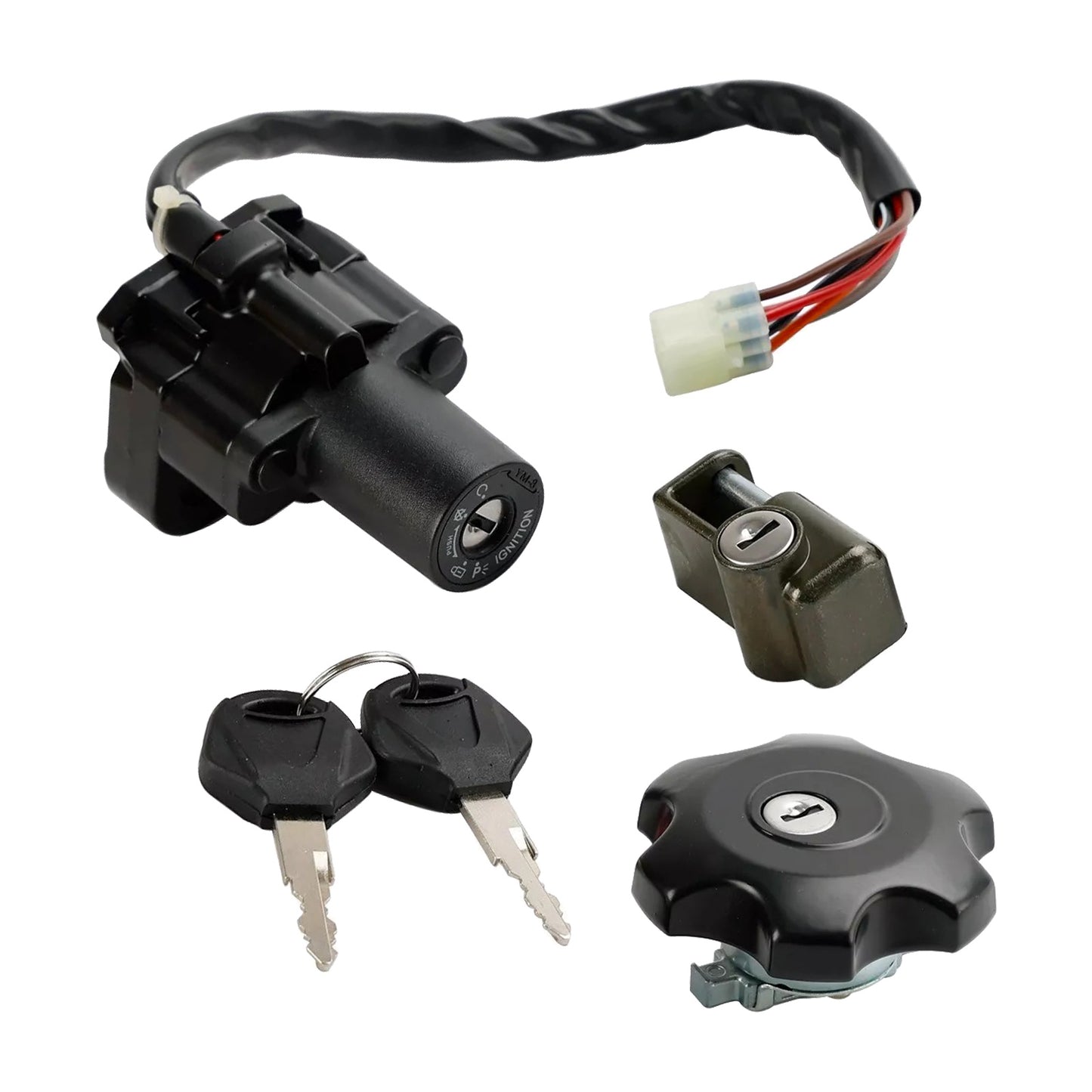 {{ Ignition & Fuel Cap Seat Lock Set Suitable for Suzuki DR650 DR650SE 1996–2022 }} - Buy Car Parts Online at {{ Kaka Auto Parts }}.