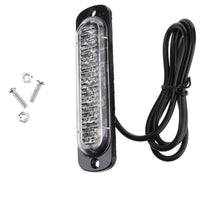 4x 6 LED Strobe Flash Light Emergency Warning Lamp Yellow Suitable For Car Truck