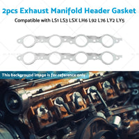 {{ 2PCS Exhaust Manifold Gasket Multi-Layer Steel Header Suitable For LS1 LS3 LSX }} - Buy Car Parts Online at {{ Kaka Auto Parts }}.