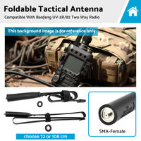 {{ Foldable Tactical Antenna SMA-Female Suitable For Baofeng UV-5R/82 Two Way Radio }} - Buy Car Parts Online at {{ Kaka Auto Parts }}.