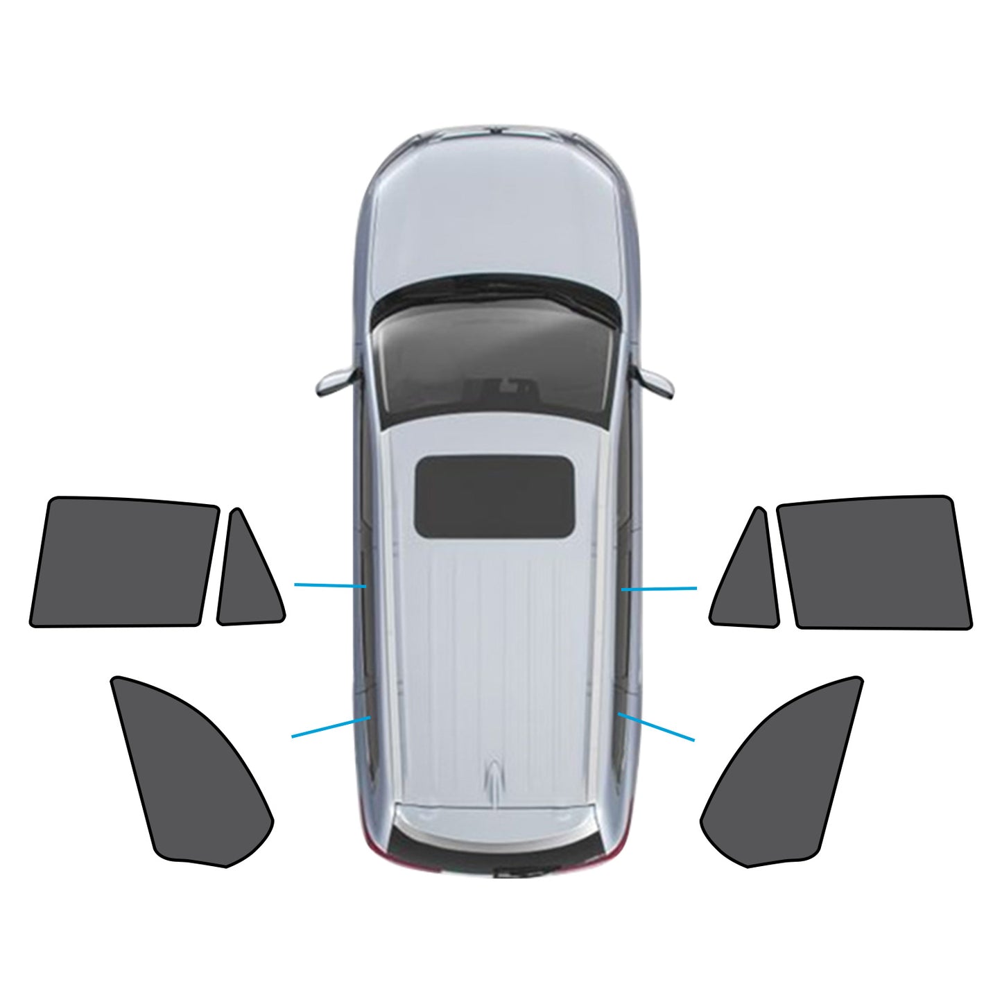 Car Window Sun Shade Magnetic Mesh Blind Suitable For BMW X5 E70 2006-2013