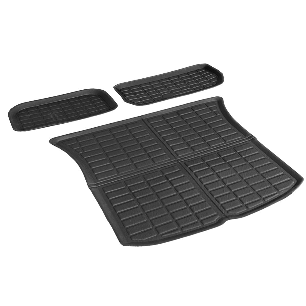 {{ 3x Trunk & Frunk Mat TPR Black Suitable For Tesla Model Y 2021-2024 }} - Buy Car Parts Online at {{ Kaka Auto Parts }}.