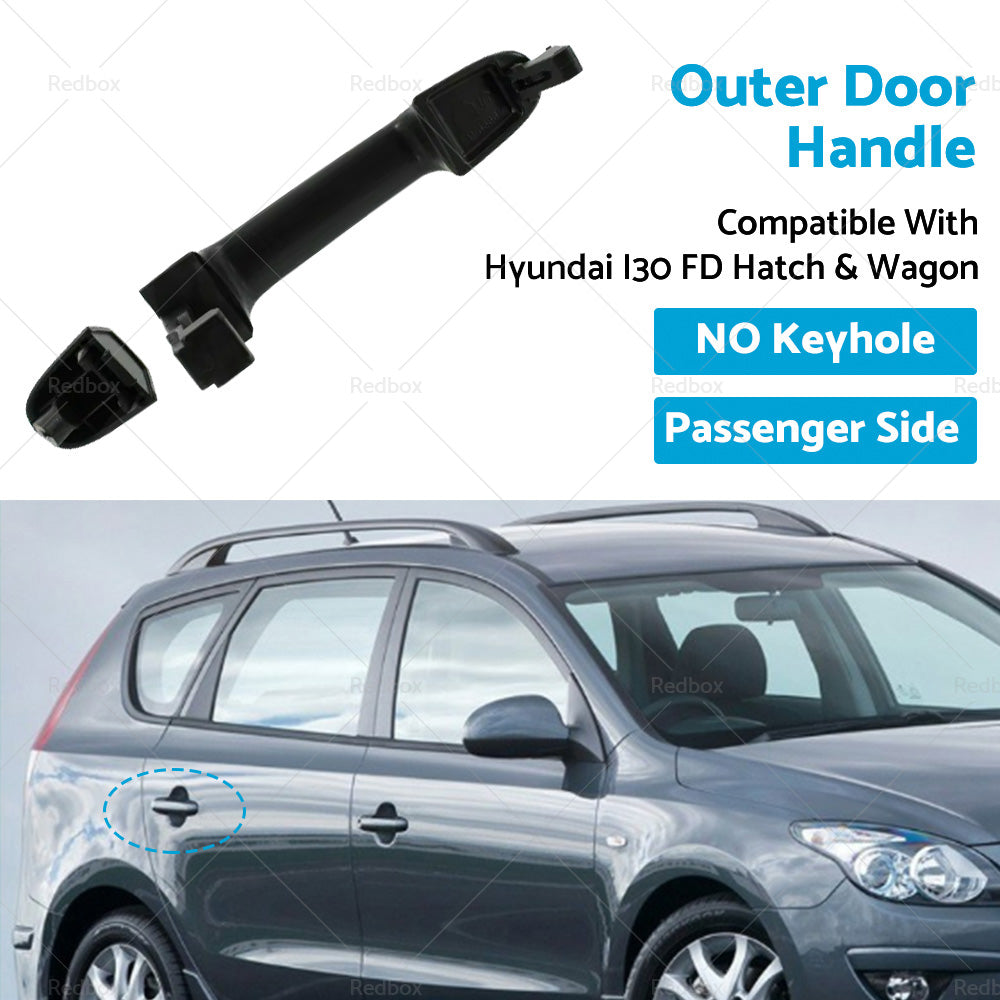 {{ Front LH, Rear LH RH Outer Door Handle NO Keyhole Suitable for Hyundai i30 FD }} - Buy Car Parts Online at {{ Kaka Auto Parts }}.