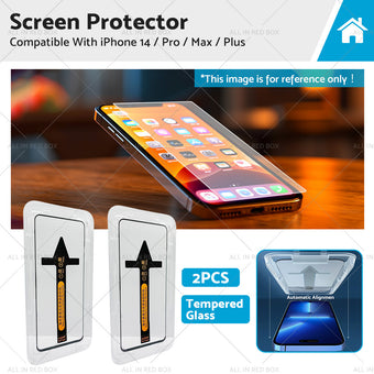 compare product 2PCS Tempered Glass Screen Protector Suitable For iPhone 14/ Pro/ Max/ Plus