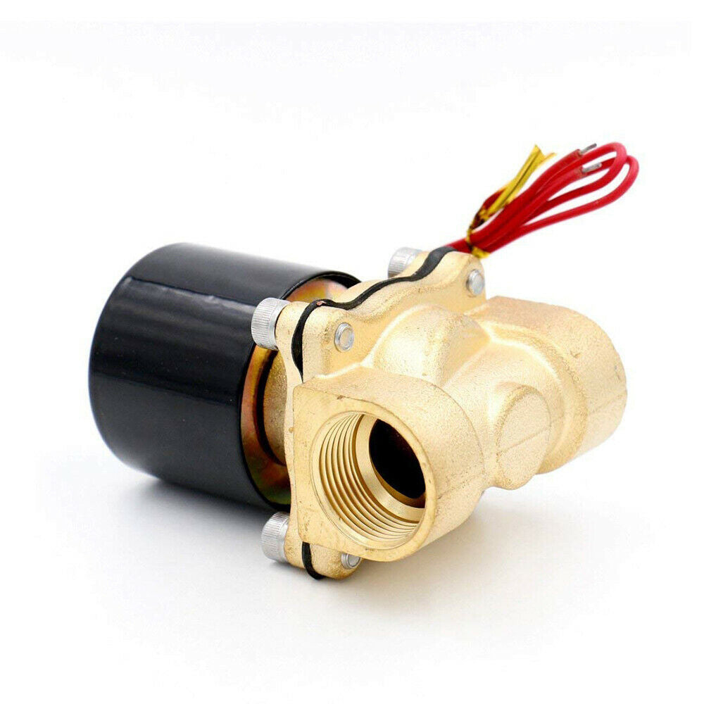 {{ 2 Way Electric Solenoid Valve Water Air Brass N/C Gas Oil Normally Closed DC 12V }} - Buy Car Parts Online at {{ Kaka Auto Parts }}.