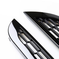 2x Honeycomb Mesh Front Grill Suitable For Mini Cooper R50 / R52 / R53 2002-2006