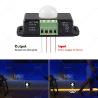 {{ 8m Body Infrared PIR Motion Sensor Switch For LED Light Strip Automatic 12V 24V }} - Buy Car Parts Online at {{ Kaka Auto Parts }}.