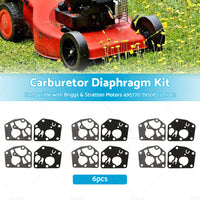 {{ 6x Carburetor Diaphragm Kit SuitableFor Briggs  and  Stratton Motors 495770 795083 }} - Buy Car Parts Online at {{ Kaka Auto Parts }}.