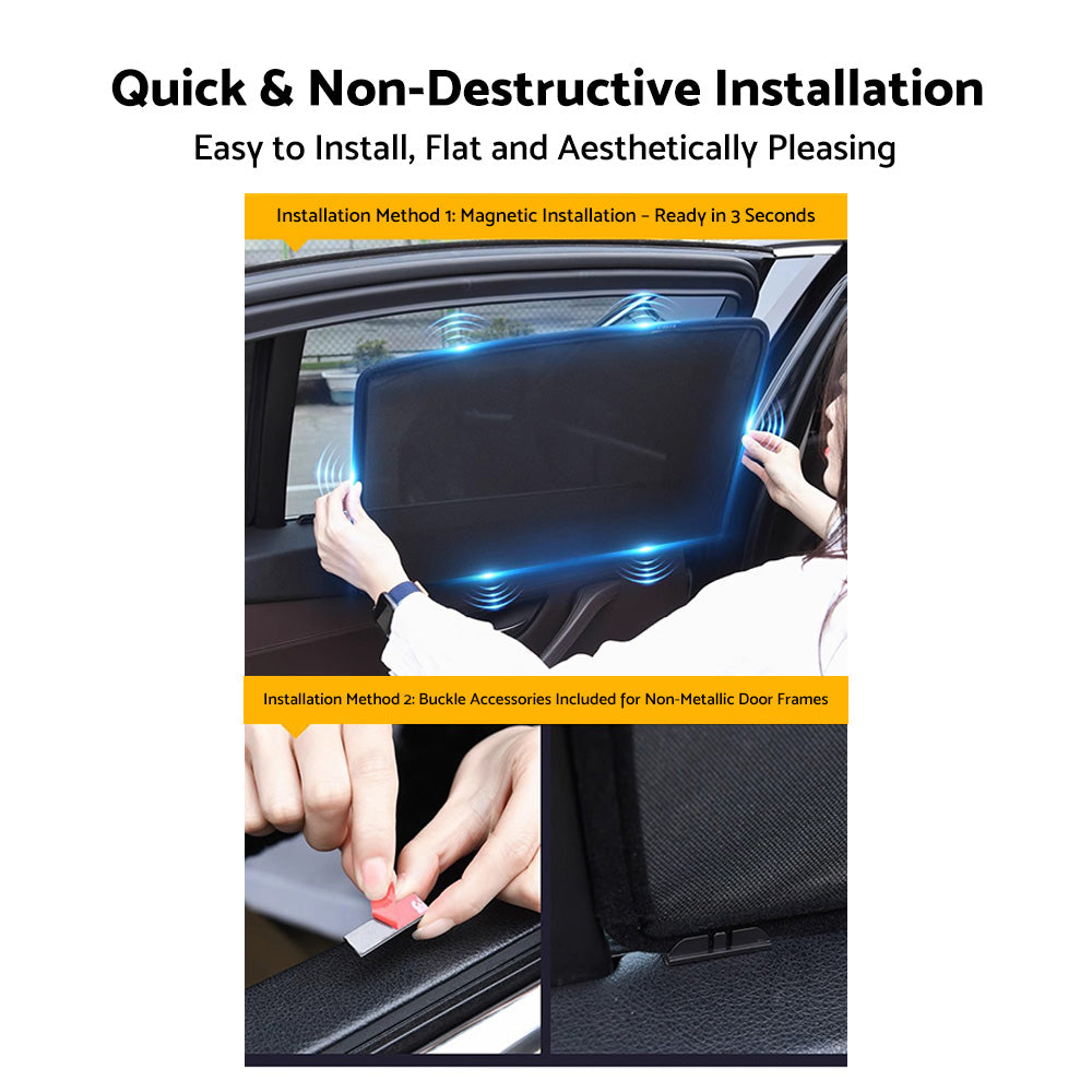 Magnetic Car Window Sun Shades Sun Blind Suitable For Kia EV5 2023-2025