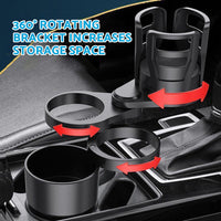 4-in-1 Adjustable Car Cup Holder Expander Adapter Tray for Drink Bottles