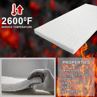 {{ Ceramic Fiber Blanket High Temperature Thermal Fireproof Insulation Mat 0. 61M*1M }} - Buy Car Parts Online at {{ Kaka Auto Parts }}.