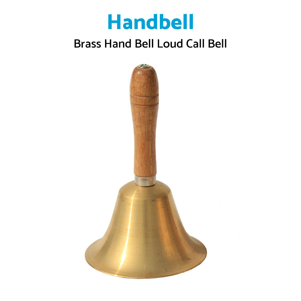 {{ Brass Hand Bell Loud Call Bell Handbell Desk Ringbell for Wedding Festival }} - Buy Car Parts Online at {{ Kaka Auto Parts }}.