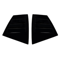 2x Rear Quarter Window Louver Trim Suitable For Subaru WRX STI VA 14-21 Black