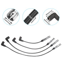 {{ 4pcs 7mm Ignition Spark Plug Wire Suitable For VW Beetle Golf Jetta 2.0 L4 98-15 }} - Buy Car Parts Online at {{ Kaka Auto Parts }}.