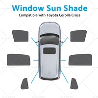 {{ Front Rear Port Window Magnetic Mesh Sun Shade Suitable for Toyota Corolla Cross }} - Buy Car Parts Online at {{ Kaka Auto Parts }}.