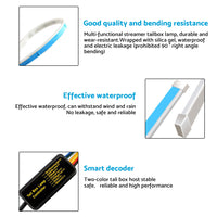 Truck Tailgate LED Strip Bar Reverse Brake Turn Signal Tail Light Waterproof Suitable For Truck