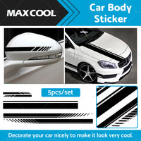 {{ 5x Car Side Body Sticker Vinyl Hood Roof Decals Racing Long Stripe Universal }} - Buy Car Parts Online at {{ Kaka Auto Parts }}.