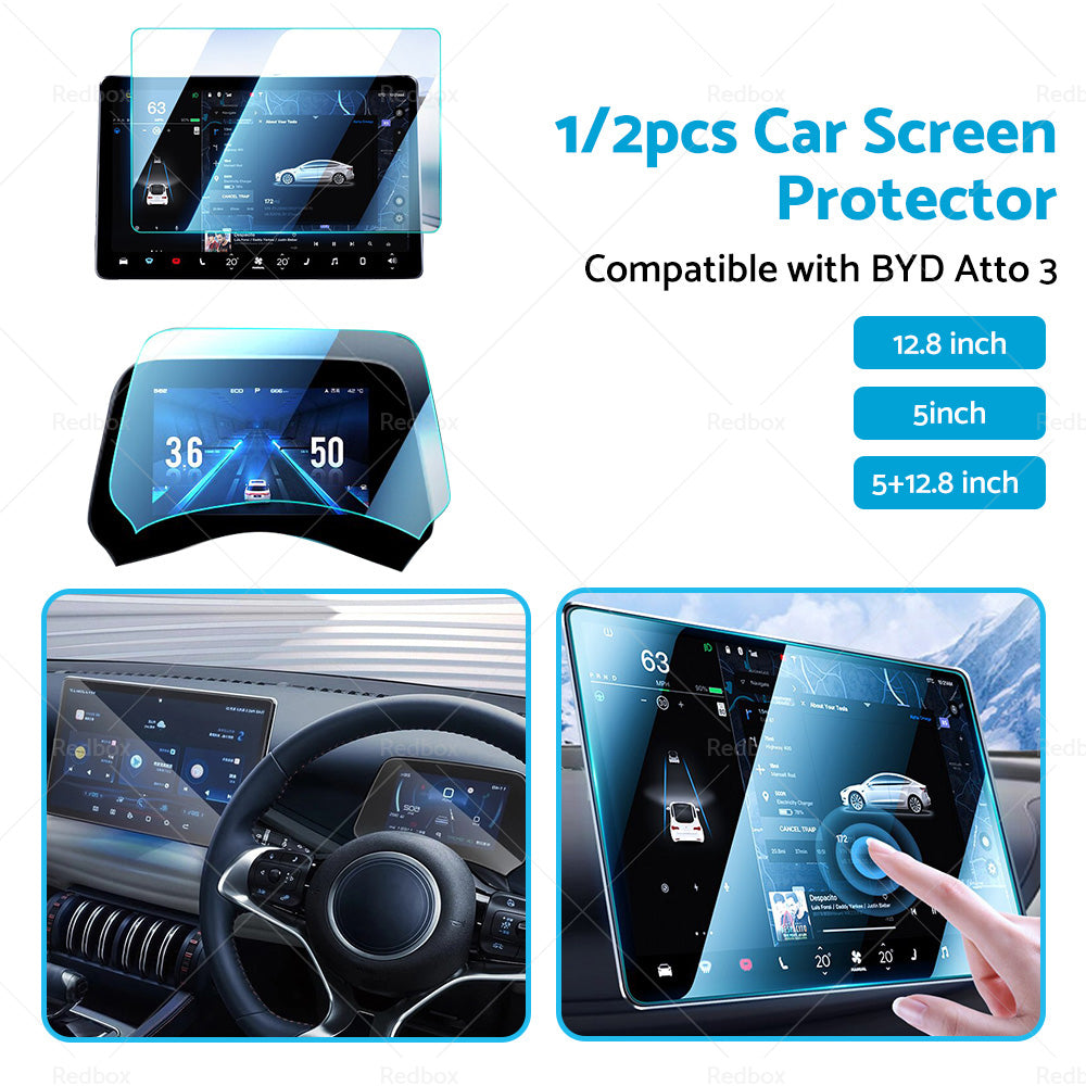 {{ Tempered Glass Screen Protector Center Control  Suitable for BYD Atto3 Dolphin }} - Buy Car Parts Online at {{ Kaka Auto Parts }}.