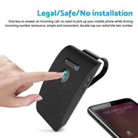 Wireless Car Bluetooth Handsfree Speaker Phone With Sun Visor Clip Black