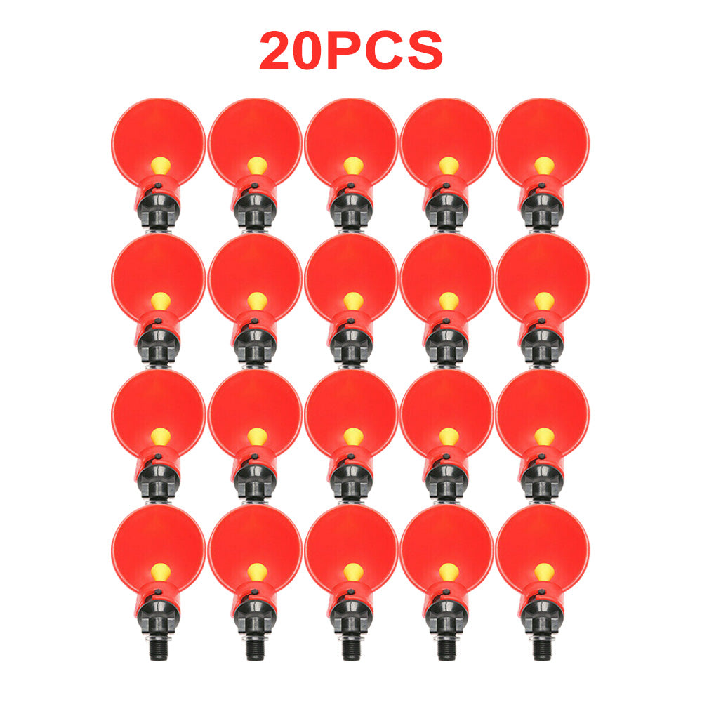 {{ 20x Poultry Chicken Automatic Drinker Cup Waterer Chook Bird Water Feeder Set }} - Buy Car Parts Online at {{ Kaka Auto Parts }}.