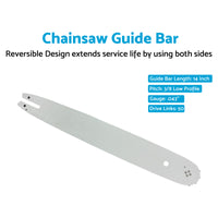 14'' 3/8LP .043 50DL Chainsaw Bar Suitable For Stihl MS180 MS181 MS181C MS 191
