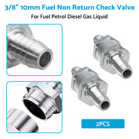 {{ 2x 3 8inch 10mm Inline Check Valve Fuel Petrol Diesel Gas Liquid One Way Non Return }} - Buy Car Parts Online at {{ Kaka Auto Parts }}.